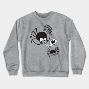 Dangerous love for a male spider Crewneck Sweatshirt